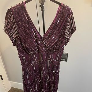 Women's Flapper Dresses V Neck 1920s Sequence Great Gatsby